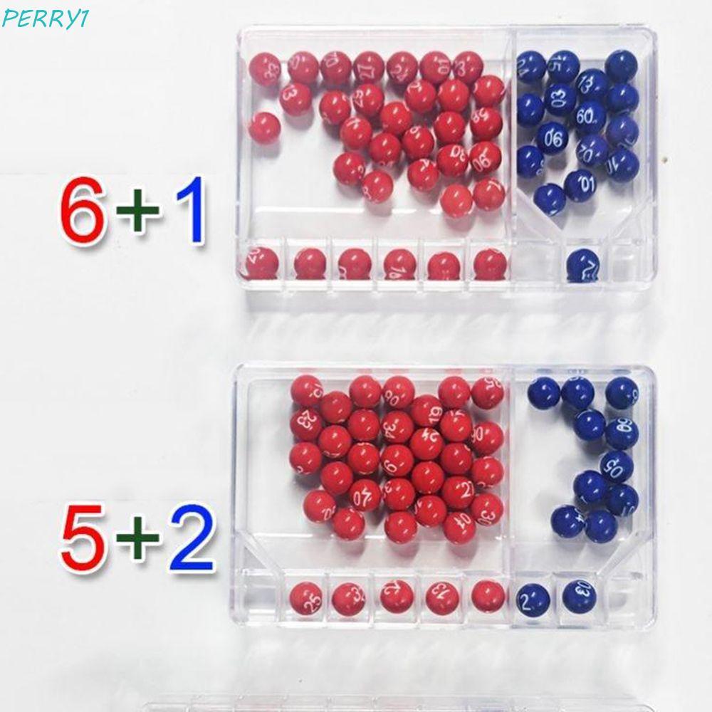 PERRY Lucky Lottery Toy 5+2 6+1 Fortuna Party Game Entertainment Easy Read Numbers Entertainment Bin