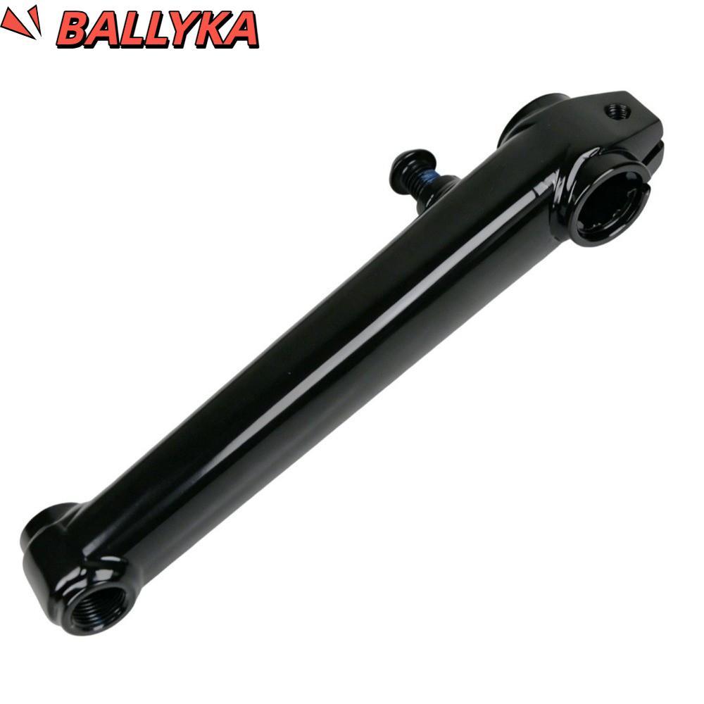 BALLYKA BMX Crank Set, Chronoly Steel Black BMX Crank Arm Set, ทนทาน 170 มม.8T Spline Interface 9/16