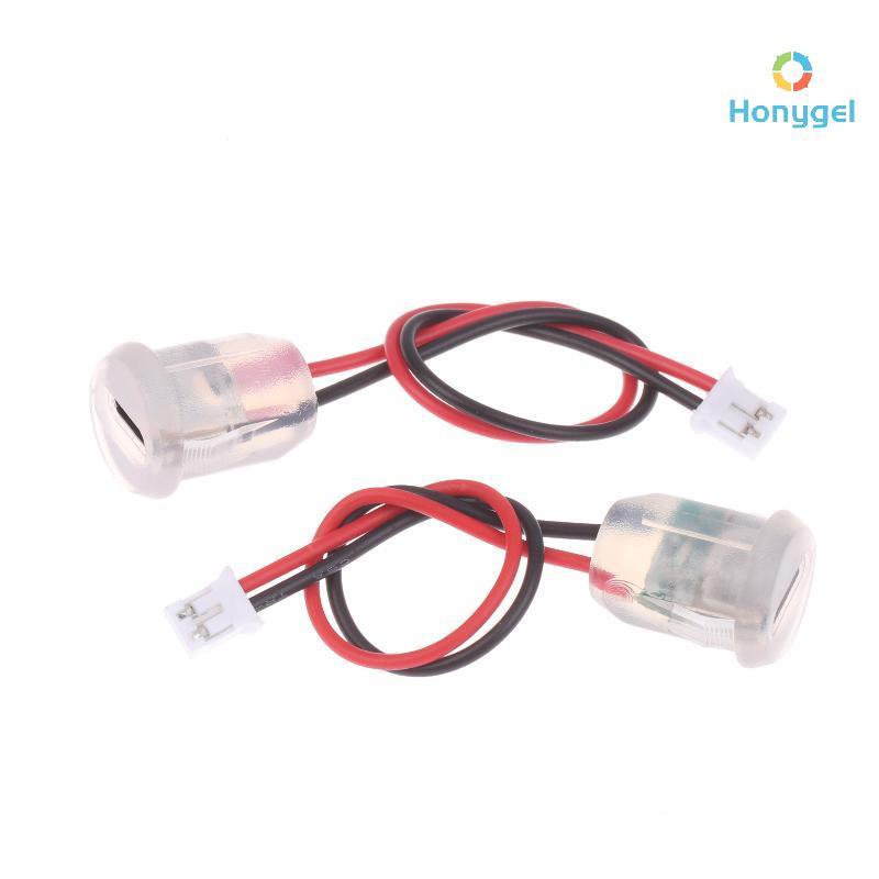 {Honyge1} 1/3/5 ชิ้น Type C หญิง Soet Ja Connectors กันน้ํา 2 สายผมเปียพร้อมไฟ LED 3A 5V Fast Charge