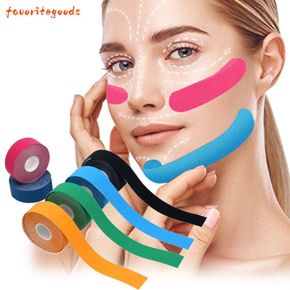 FAVORITEGOODS Face Toning Belts, Firming Toning Japanese Face Tape, Hot Anti-Wrinkle Tightening Skin