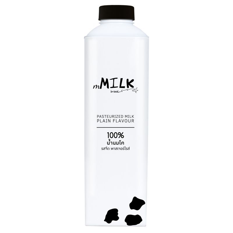 เอ็มมิลค์นมพาสเจอร์ไรส์รสจืด 1000มล. mMilk Pasteurized Milk 1000ml.