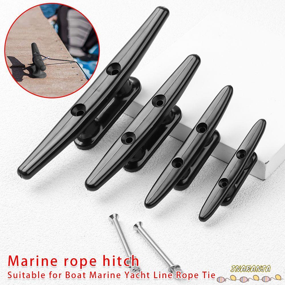 INARANJA 1/2pcs Low Flat Cleat เรือยอชท์สีดํา Inflatable Deck เรือ Marine อุปกรณ์เสริม Canoe Deck ฮา