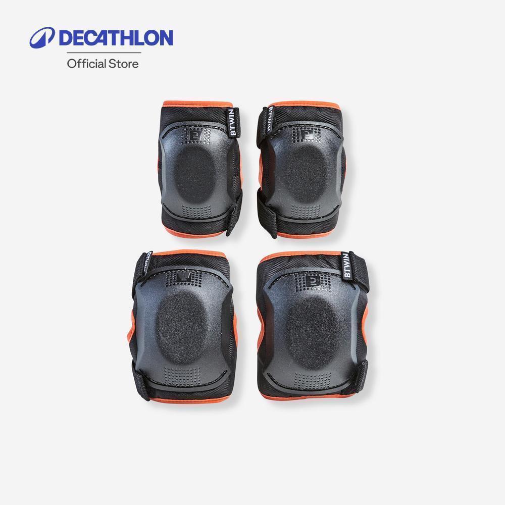Decathlon One Size Cycling Elbow And Knee Protectors Set ชุดสนับป้องกันข้อศอกและหัวเข่าขณะปั่นจักรยาน