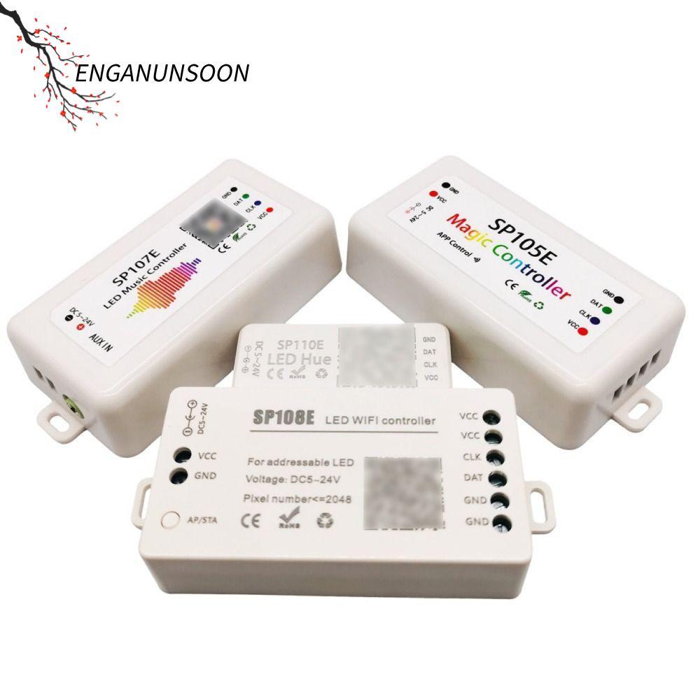 ENGANUNSOON LED พิกเซล Strip Controller, Build-in MIC Bluetooth WIFI ไฟ LED Controller, DC5-24V SP10