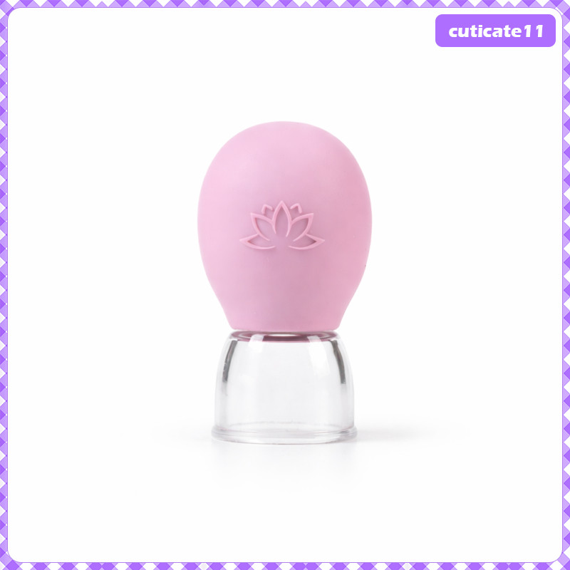 [Cuticate1] Mini Silicone Cupping, Gua Sha Cupping สําหรับผิวหน้าและผิวกาย, กุหลาบใช้งานง่าย