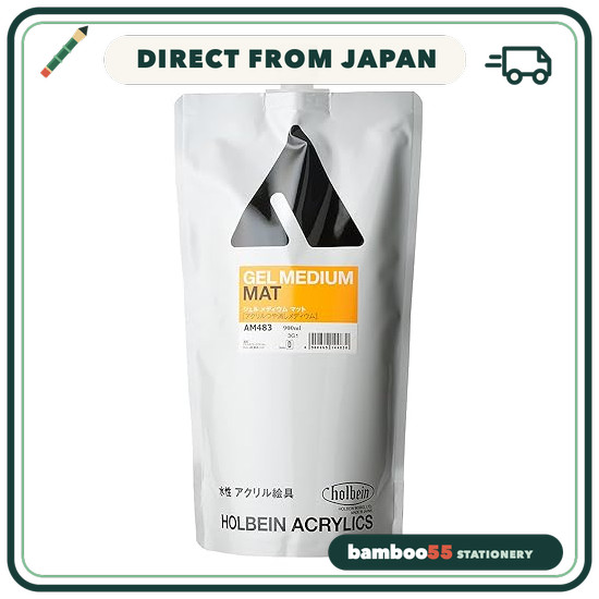 Holbein Acrylic Medium AM483 900 ml Gel Medium Matte <Acrylic Matte Medium> 14483 Direct From Japan