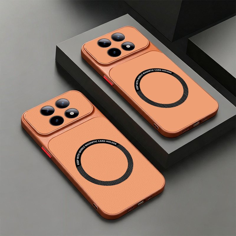 สําหรับ REDMI NOTE 15 4G NOTE 15 PRO poco M8 PRO 5G พื้นผิวหนังกันน้ํา TPU เคสโทรศัพท์แม่เหล็ก KN + ZMX02