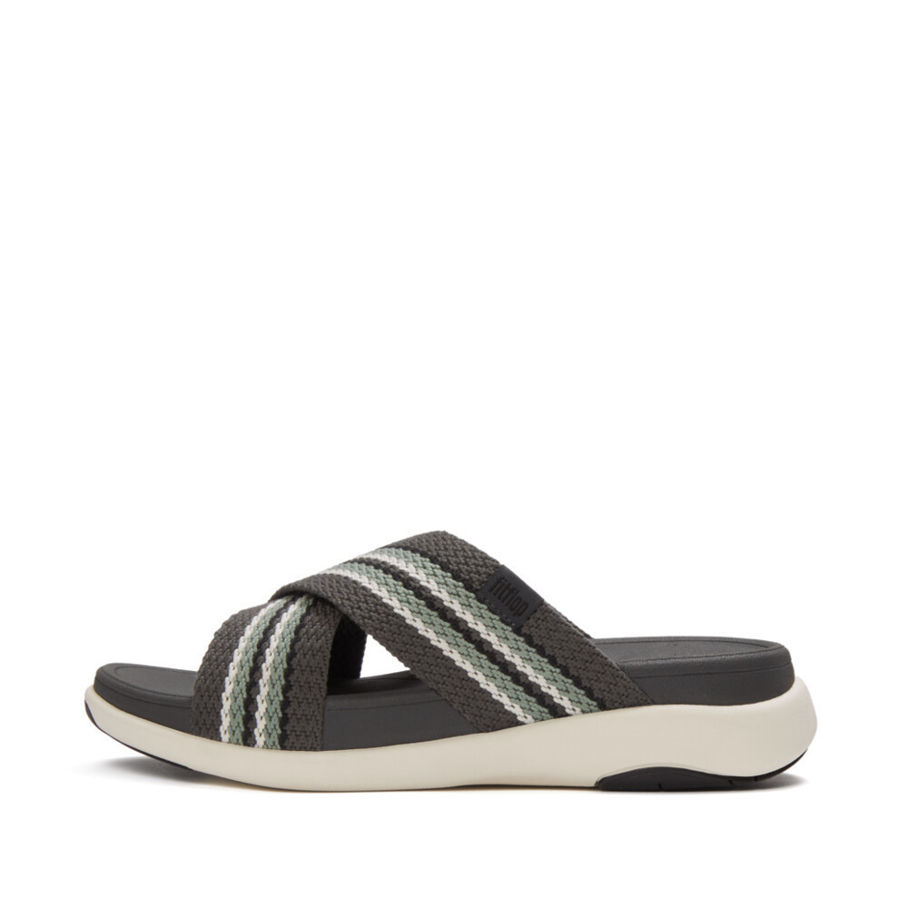 FITFLOP صندل رجالي F-Mode Go منسوج — فحمي