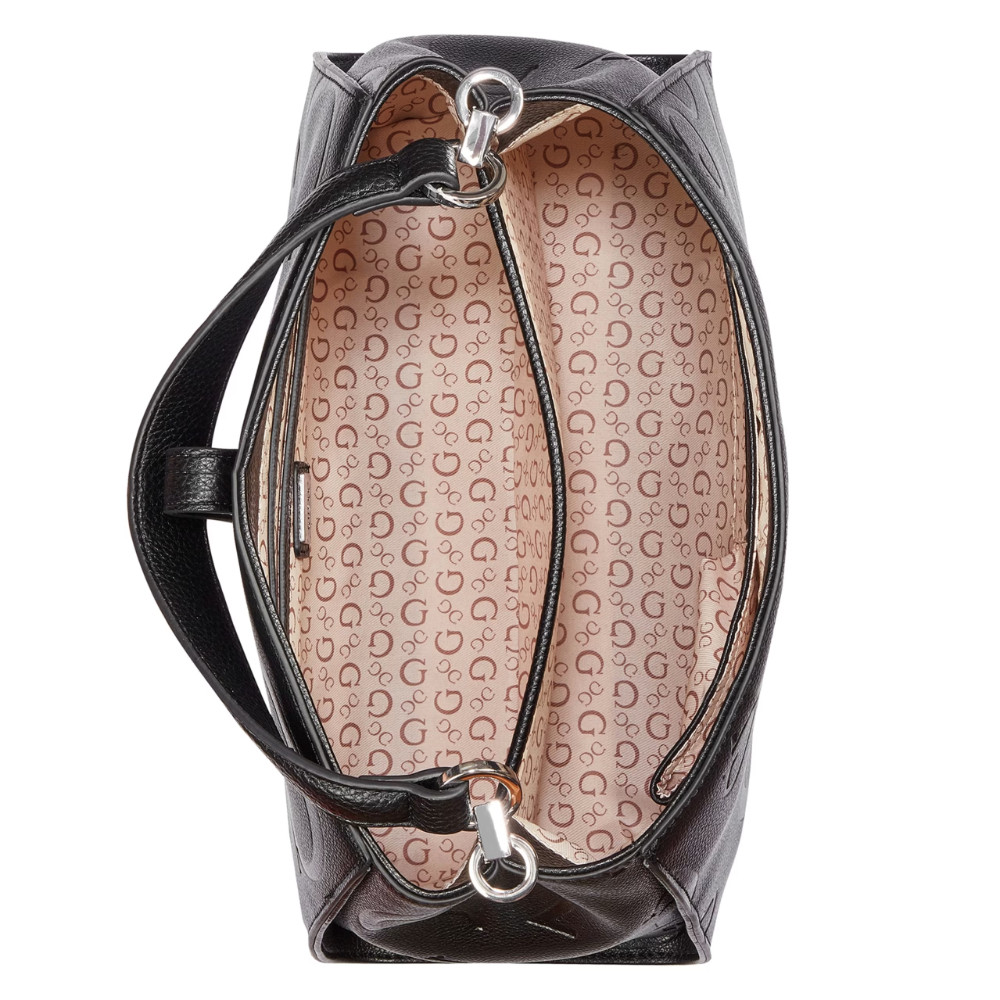 GUESS حقيبة RUDIE Satchel — أسود — صورة 4