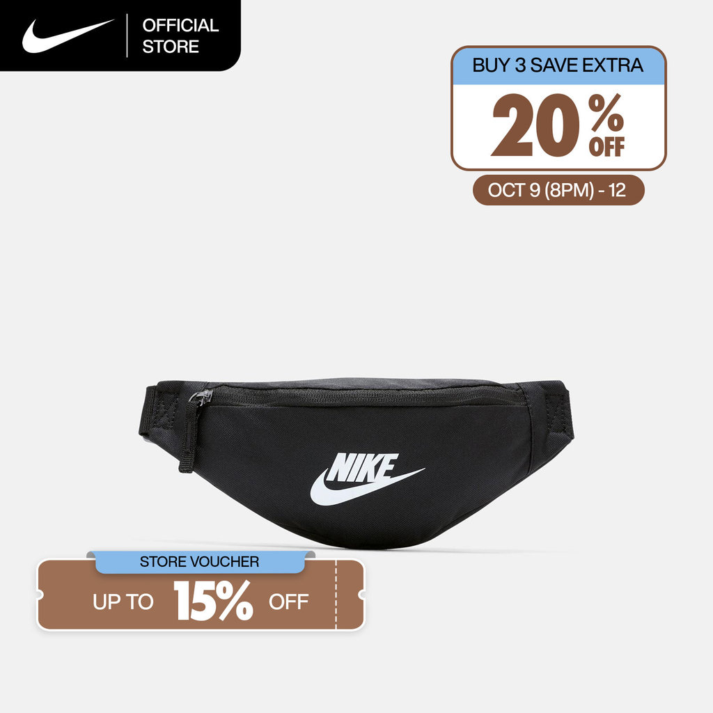 Nike حقيبة خصر Heritage — أسود — صورة 2