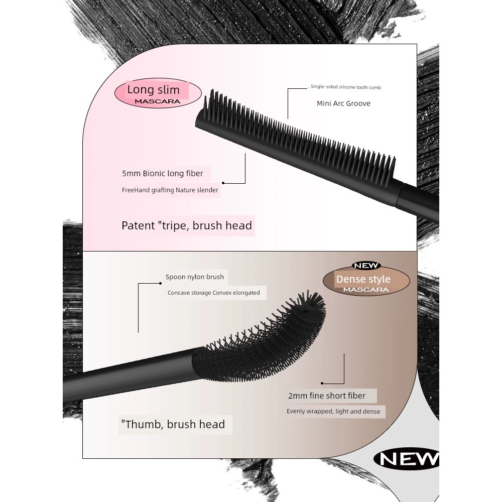 มาสคาร่ากันน้ำ มาสคาร่า UKISS Non-Smudge Extended Thin Brush Head Mascara