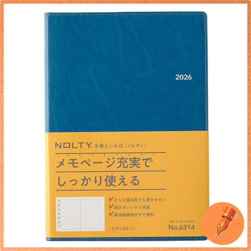 Nolty 2026 A5 Weekly Planner