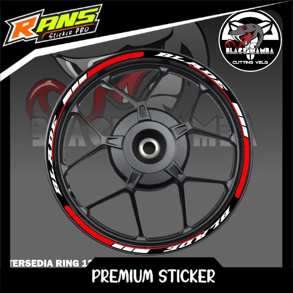 BLADE RIM STICKER - HONDA BLADE 04 TIRE/VELG VARIATION LIST STICKER