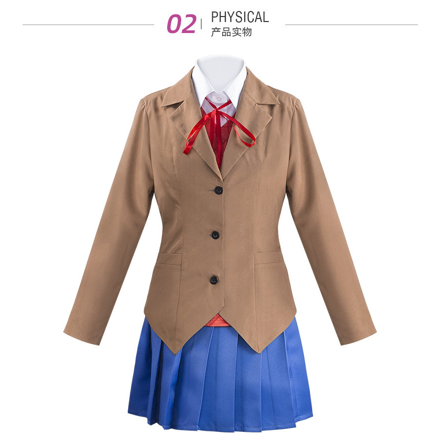 ฮาโลวีนวรรณกรรม Club Cos เสื้อผ้า Monica Cos เครื่องแต่งกาย Heartbeat Department ชุดอะนิเมะเสื้อผ้า