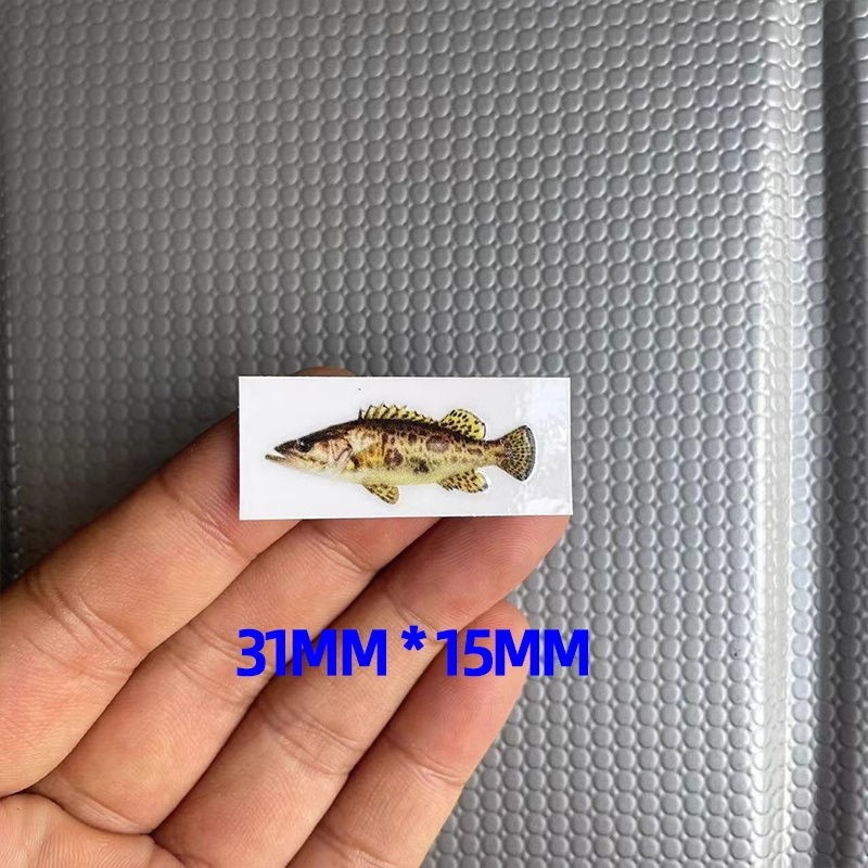 สติ๊กเกอร์ตกปลาแบบลาก ลายพิมพ์โลโก้ สำหรับตกปลาดำ