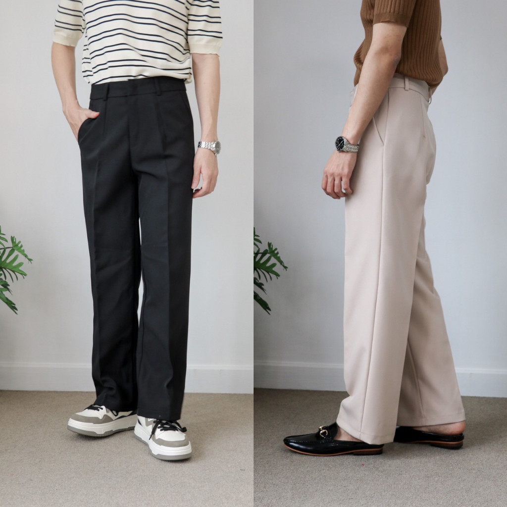 พร้อมส่ง |[ยอดขาย No.1] BARON Nippon boy (สีเบสิค) กางเกงสไตล์ญี่ปุ่น ขากระบอกตรง ทรงสวยขอบคุณที่อุด