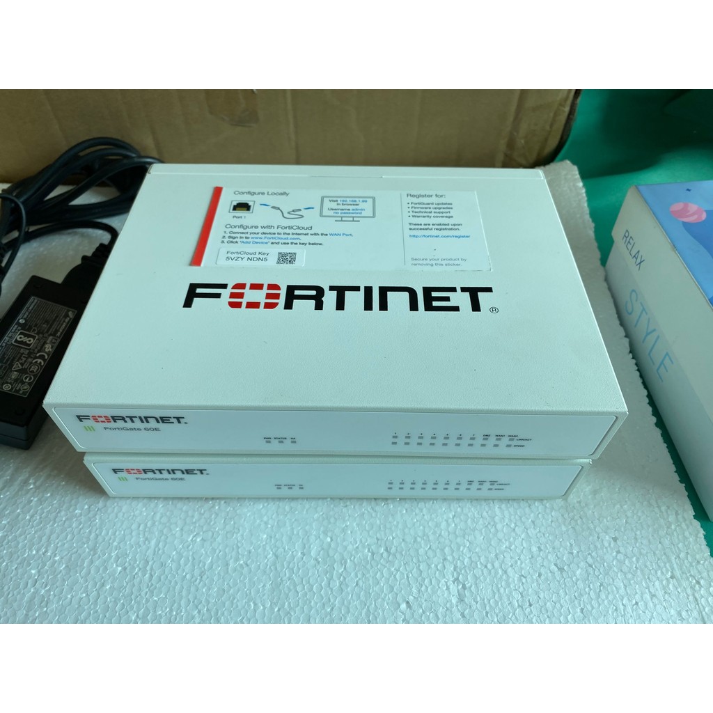 Feitta FortiGate FG-60E ผนังทนไฟฮาร์ดแวร์องค์กร Gigabit พร้อมแหล่งจ่ายไฟ