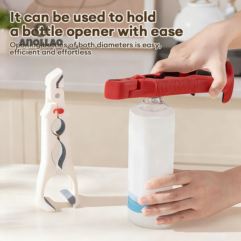 ที่คีบกันร้อนซิลิโคน 3 in 1 ที่คีบจับชามในครัวพร้อมที่เปิดขวด คลิปกันลื่นหลายฟังก์ชันสำหรับใช้ในบ้าน ที่ยกจานที่ปลอด