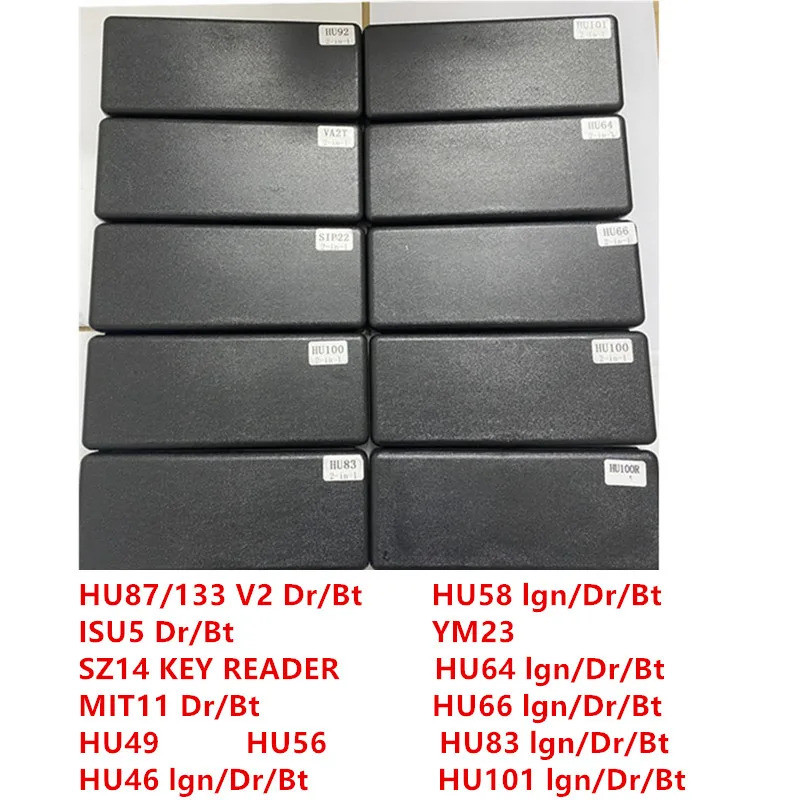 ล็อคอัตโนมัติ Accessoire Echte Lishi 2 In 1 Slotenmaker เครื่องมือ HU87 ISU5 SZ14 MIT11 HU49 HU46 HU