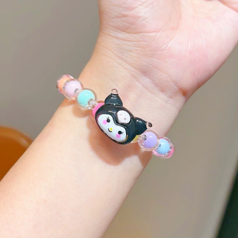jo022 สร้อยข้อมือลายการ์ตูน Hello Kitty กำไลลูกปัดซานริโอ พร้อมส่งจากไทย