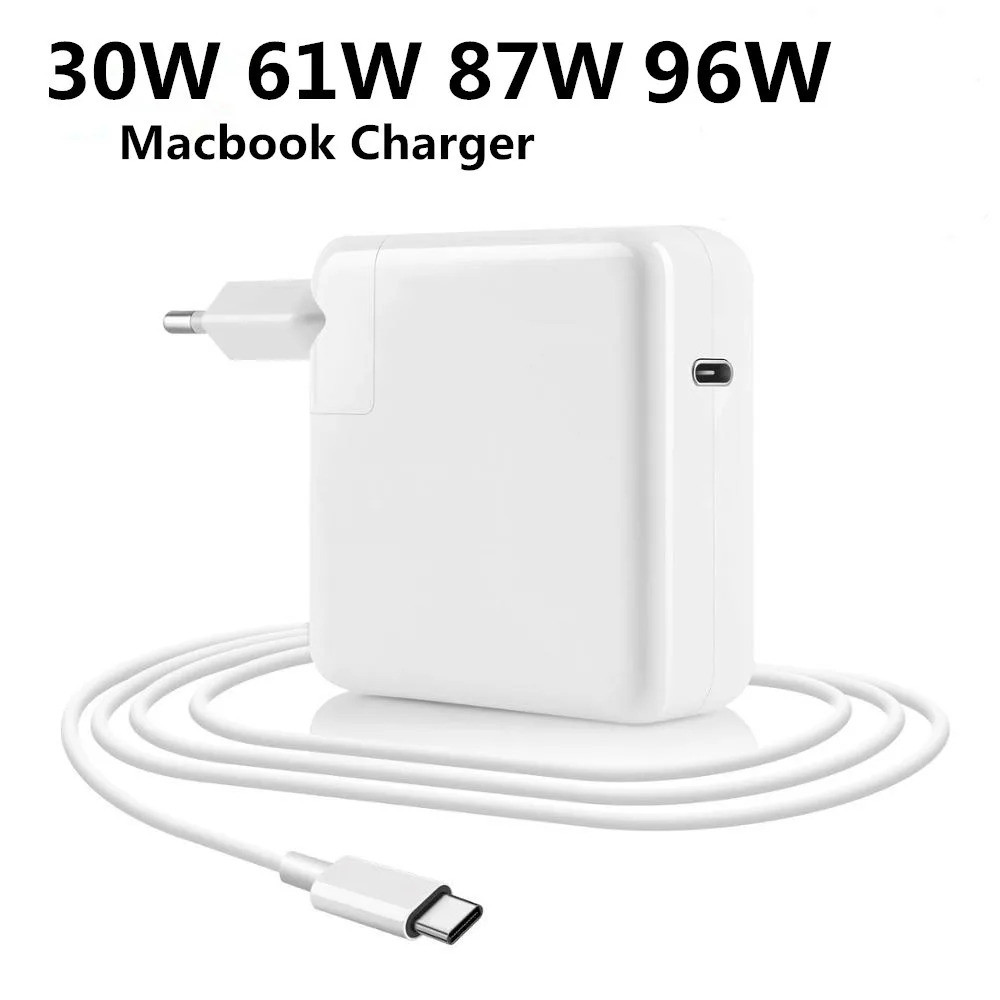 30W 60W 87W 96W USB C อะแดปเตอร์ชาร์จไฟสําหรับ MacBook Pro 16, 15, 13 นิ้ว, New Air 13 นิ้ว 2020/201