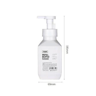 【VINIMALL คุณภาพดี】ขวดปั๊มสบู่รีฟิล 280/400/600ml ดีไซน์มินิมอล คุณภาพสูง ใช้งานอเนกประสงค์ WASH03 S29