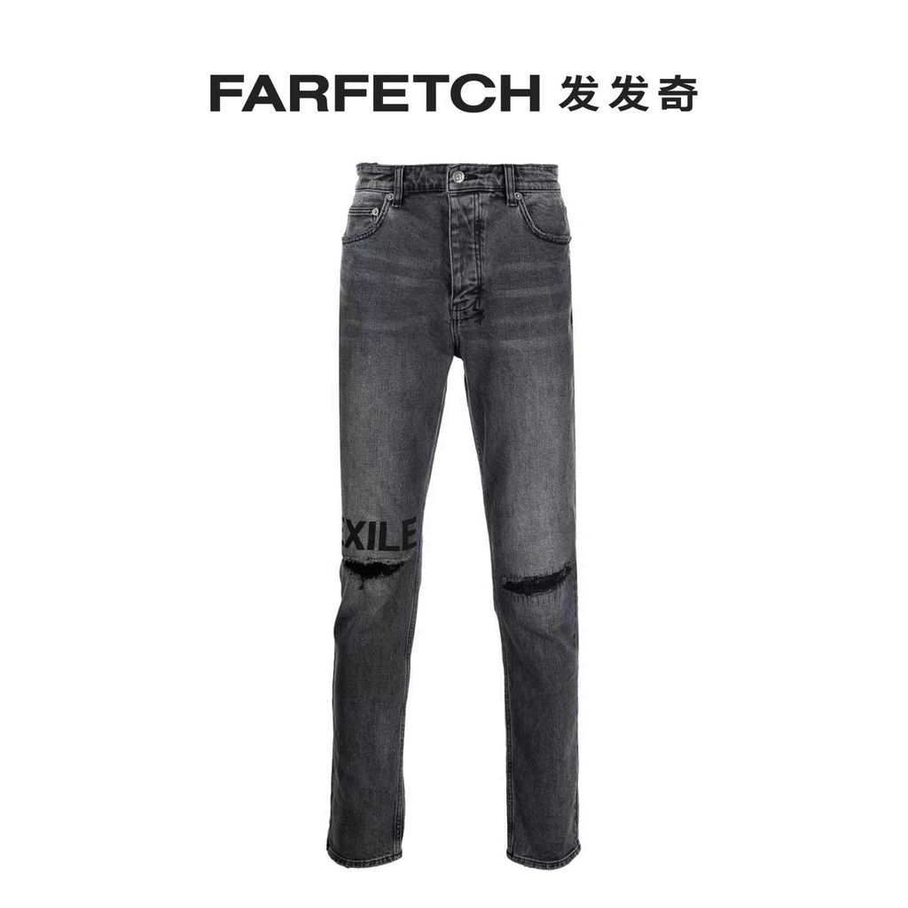 Ksubi Mens Distressed Effect Slim-fit Jeans FARFETCH