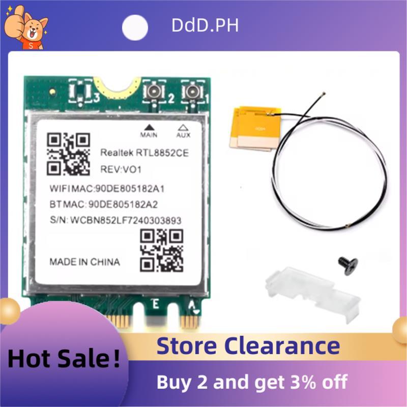 6E RTL8852CE M.2 การ์ดเครือข่ายสําหรับ 10/11 2.4/5/6GHz การ์ดเครือข่าย