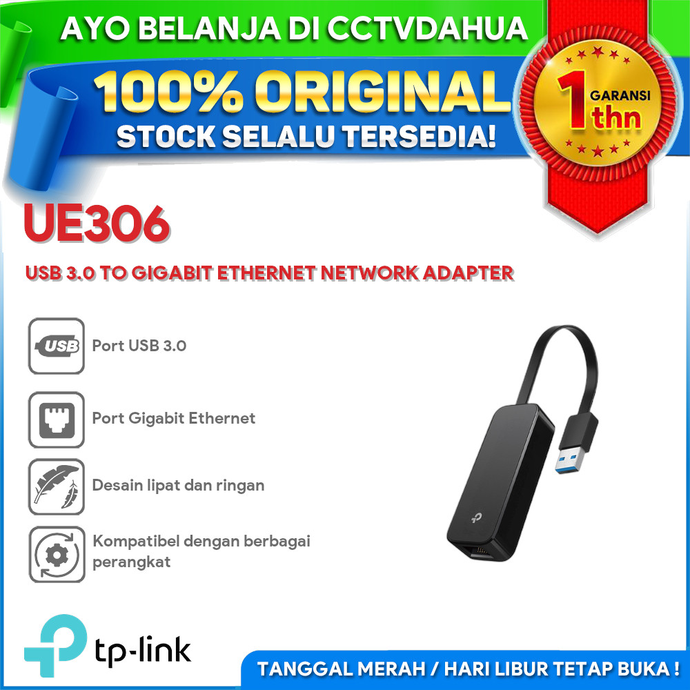 TP-LINK UE306 USB 3.0 TO GIGABIT ETHERNET NETWORK ADAPTER