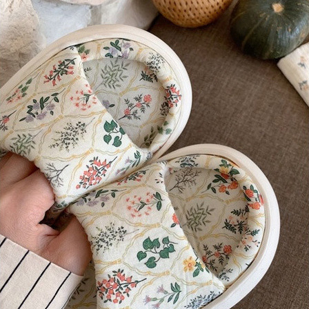 XIXITIAO รองเท้าแตะผ้าลินินแฟชั่นบ้านสำหรับผู้หญิง สี่ฤดู สากล กันลื่น พื้นรองเท้านุ่ม - รูปที่ 6