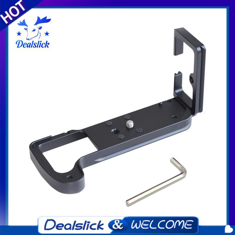 Quick Release Plate L Bracket Camera Grip สําหรับ X-H1 XH1 กล้อง Hand Grip ฐานแนวตั้ง L Bracket สีดํ