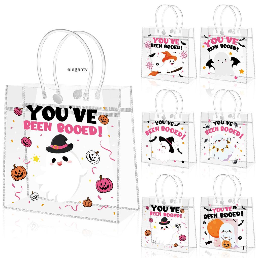 เซตกระเป๋าปาร์ตี้ฮาโลวีน 24 ชิ้น สำหรับของรางวัลและขนม Halloween Theme You've Been Booed Ghost Bag
