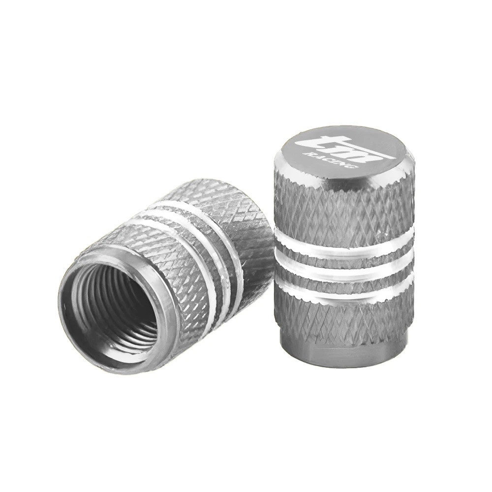 รถจักรยานยนต์ยางฝาครอบวาล์วอลูมิเนียมAollyสําหรับTm Racing 250 2T En 250 300 2T 250 300 450 En300 Fi