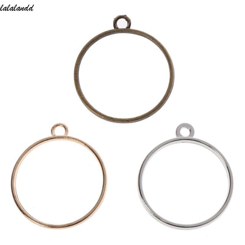 Laland 10 อัน รอบวงเปล่าสำหรับ Bezel ของแหวนและสร้อยคอมากกว่า DIY