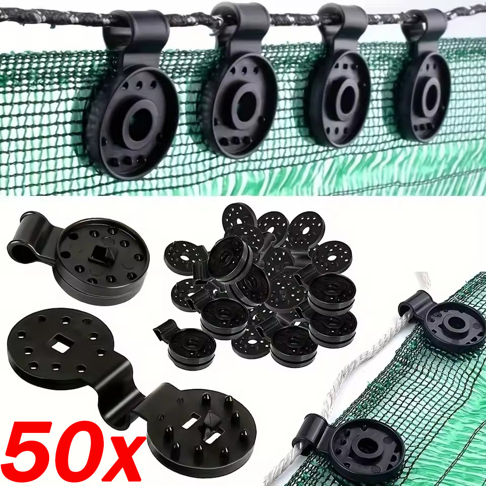 10/30/50 ชิ้น Heavy-Duty Polypropylene Shade คลิปหนีบผ้า / คลิปหนีบตาข่ายร่มเงากลางแจ้ง
