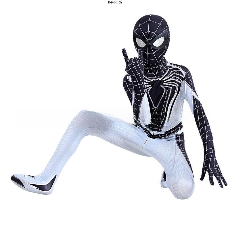 ชุดบอดี้สูทคอสเพลย์ Marvel PS4 Spider-Man สําหรับปาร์ตี้ฮาโลวีน
