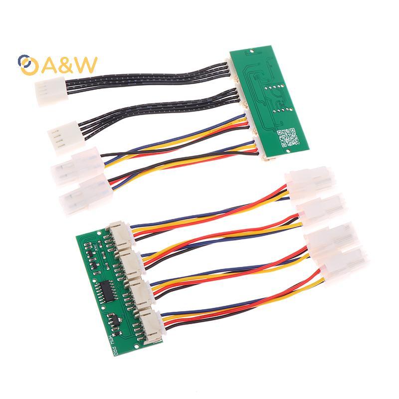 A & W 12V 4-in-1 Square 4Pin พัดลมจําลองจําลองจําลองจําลองพิเศษสําหรับ Antminer S21 S19kpro T21 KS5 