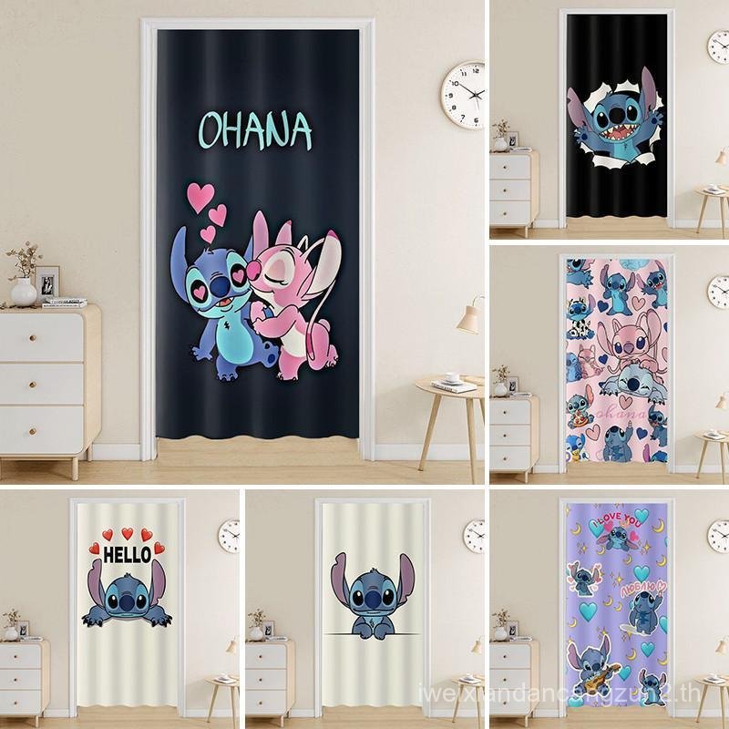 Stitch Hole-Free Velcro Curtain Kitchen Partition Curtain Bedroom Living Room Door Curtain Bedside S