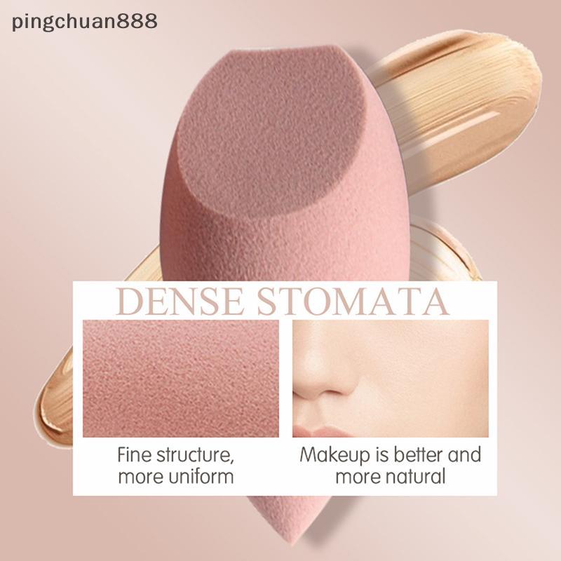 Pingchuan888 1PC พัฟแต่งหน้าไมโครไฟเบอร์กํามะหยี่ฟองน้ําแต่งหน้าเครื่องปั่นผงฟองน้ําไข่รูป Foundatio