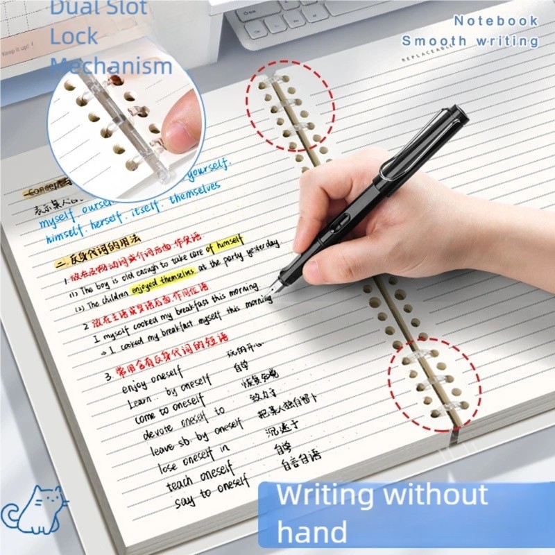 WIT Journal Planner A 5 B5 โน้ตบุ๊คสําหรับบันทึกและวารสารเขียนหน้าที่ถอดออกได้