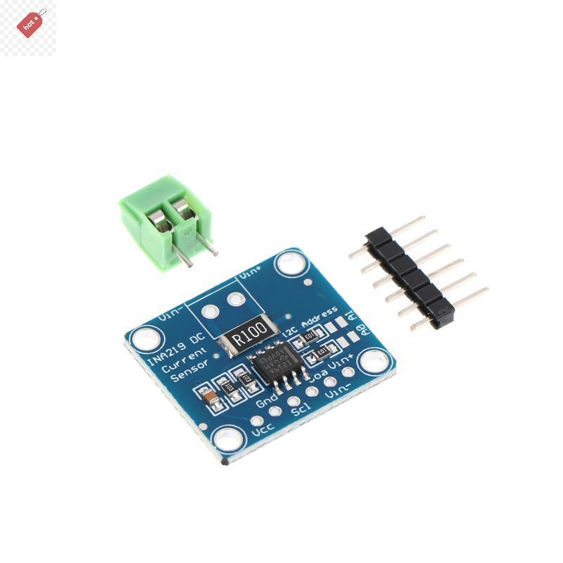 ALIK 1/3/5pcs INA219 โมดูลสีฟ้า DIY 3V-5V IIC I2C MCU-219 Bidirectional Current Power Supply Monitor