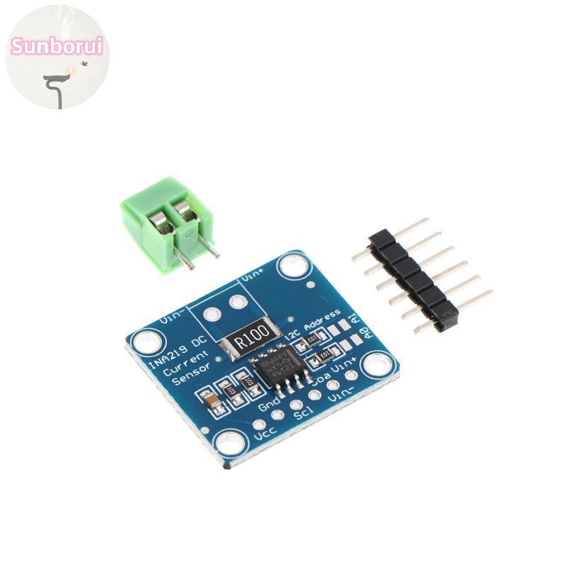 Sunborui 1/3/5pcs INA219 โมดูลสีฟ้า DIY 3V-5V IIC I2C MCU-219 Bidirectional Current Power Supply Mon