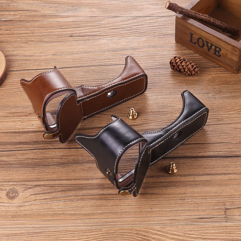 เหมาะสําหรับกระเป๋ากล้อง Nikon Z6II ZFC เคสหนัง Z7 D750 ครึ่งเคส D850 ป้องกัน D5600/D5500 ฐาน Y25102