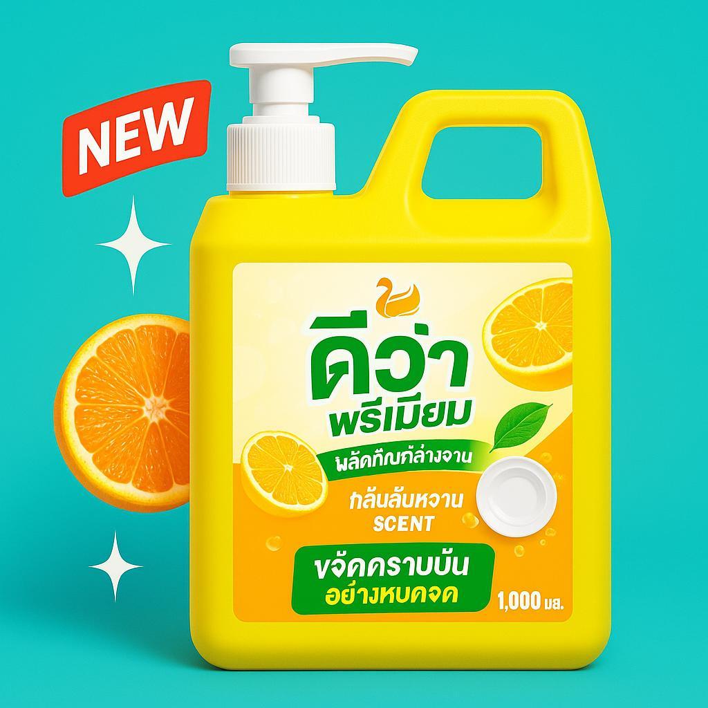 Yellow พรีเมียม น้ำยาล้างจาน กลิ่นมะนาว 1000มล. หัวปั๊มกดง่าย โซเดียมลอริลลอีเทอร์และลอริลกลูโคไซด์ 50% OFF ราคาพิเศษ
