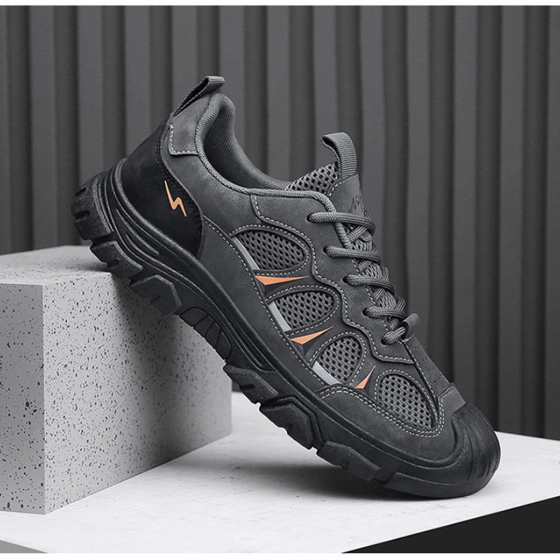รองเท้าลำลองระบายอากาศสำหรับผู้ชาย รองเท้ากีฬากลางแจ้ง รองเท้าเดินป่าตาข่ายสวมใส่สบาย สวมใส่สบายและไม่ลื่น - รูปที่ 7