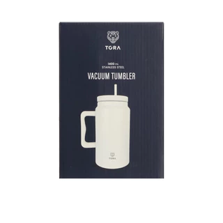 Tora แก้วน้ำสุญญากาศ สแตนเลส เก็บความร้อนเย็น พร้อมหลอดดูด รุ่น AW25 ความจุ 1400 มล.