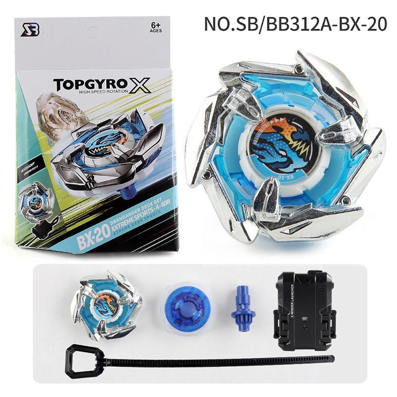 SB Burst Hurricane Beyblade Generation X Series BX-Alloy Shark Spur Battle Beyblade พร้อมกล่อง Launc