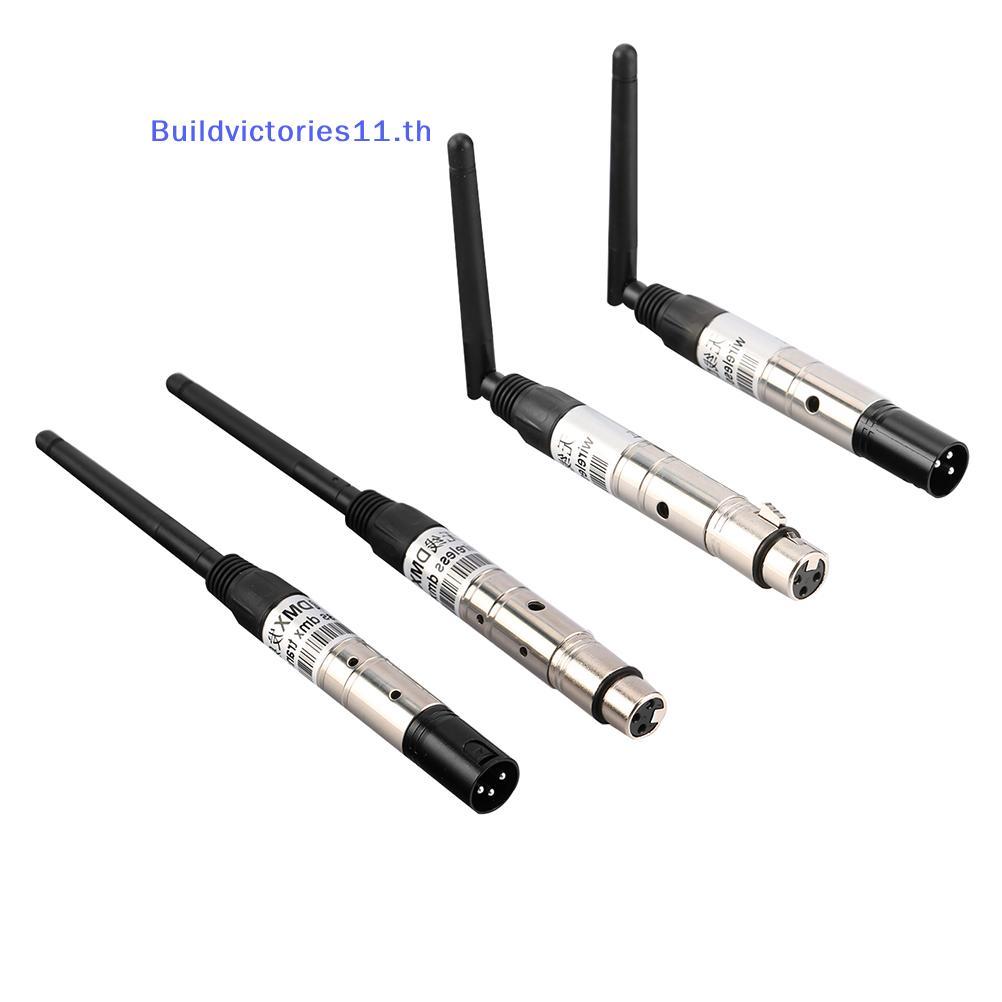 Buildvictories11 DMX512 2.4G ตัวรับสัญญาณไร้สายเครื่องส่งสัญญาณตัวควบคุมแสงสําหรับอุปกรณ์ DMX TH