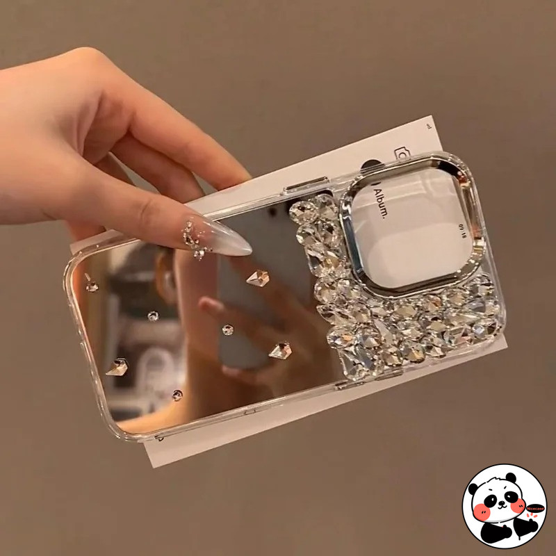 3D Rhinestones กระจกสําหรับ Realme GT 7 5 Pro 3 Neo 7X 7 6 5 SE V70 V60 V60S V23 P4 P3 Ultra P1 Pro 