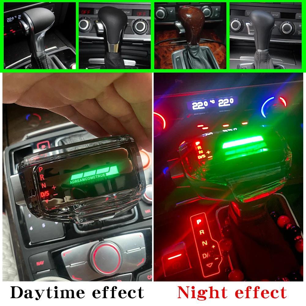 สําหรับ Audi A6 C6 C7 A4 B8 S6 A7 A5 Q5 Q7 4L A3 8P S5 S7 อุปกรณ์เสริมเปลี่ยนเกียร์ Shift Knob stick
